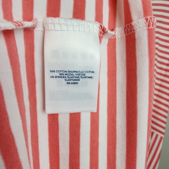 New Lands' End  maxi dress sz 2X 20-22 women plus size red stripes sleeveless - Picture 8 of 13